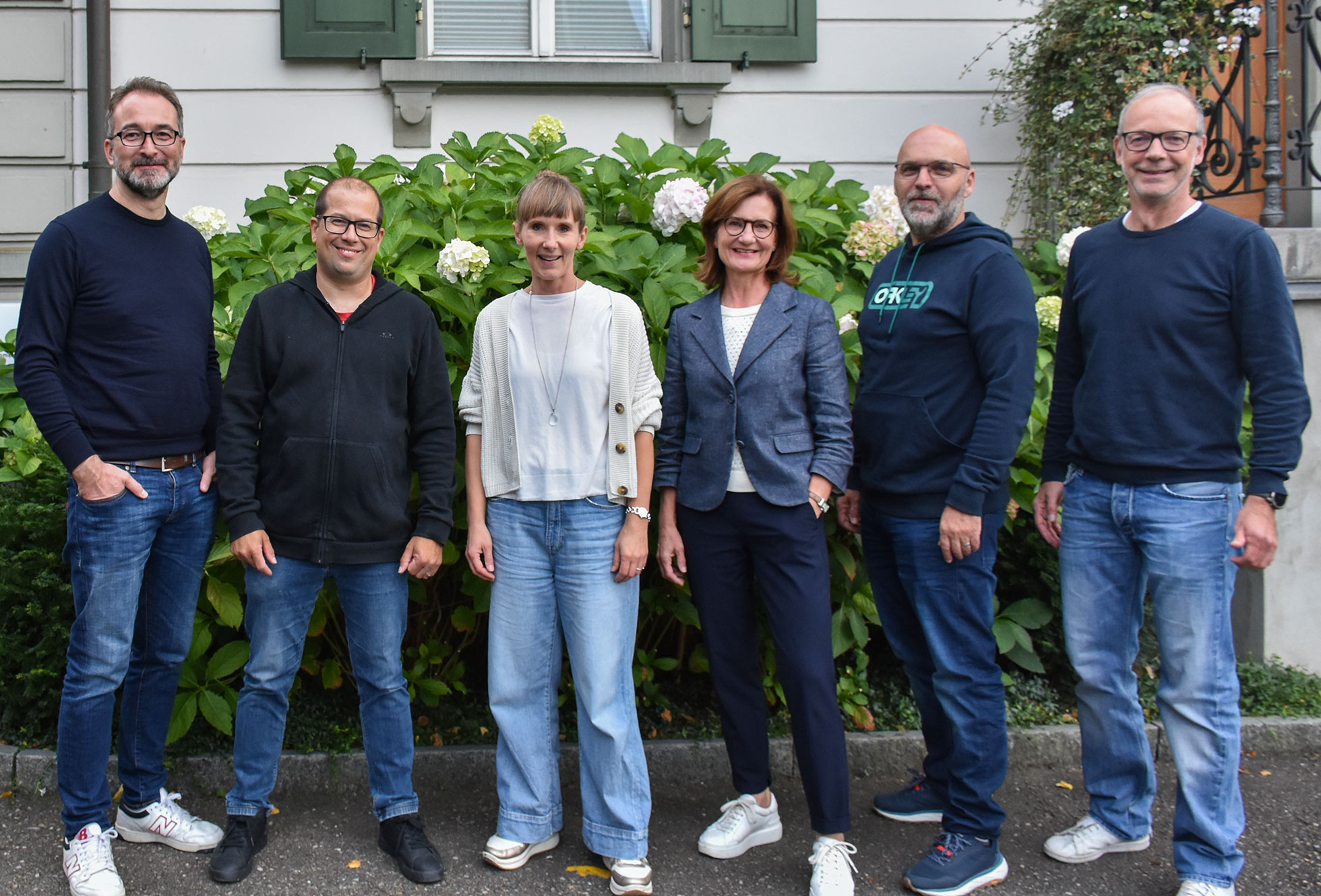 Von links nach rechts: Dario My, Christian B&auml;nziger, Claudia Ehm (Aktuarin), Seraina Perrini (Pr&auml;sidentin), Othmar Dietler (Vizepr&auml;sident), Marco P&auml;tzold. Es fehlt: Marie-Line Meyenhofer.